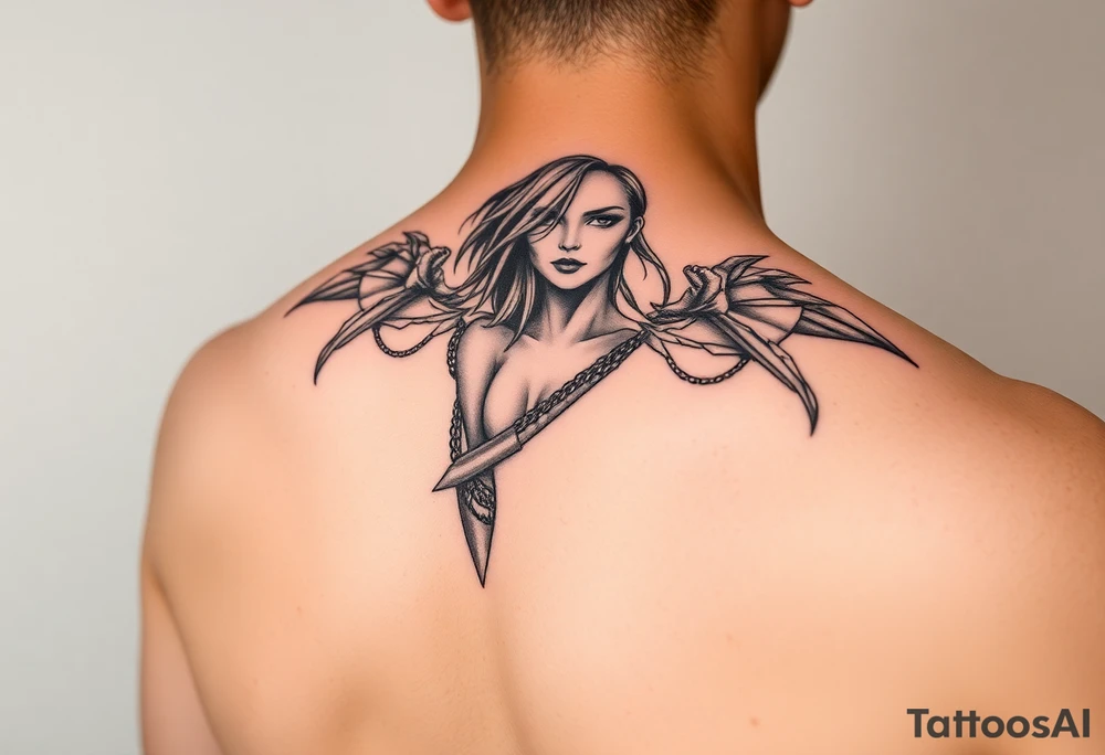 female nude sex dominiatrix tattoo idea