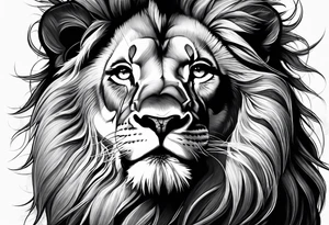 lion and cub tattoo idea