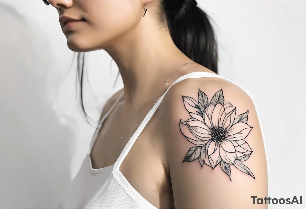 fine line floral tattoo for arm tattoo idea