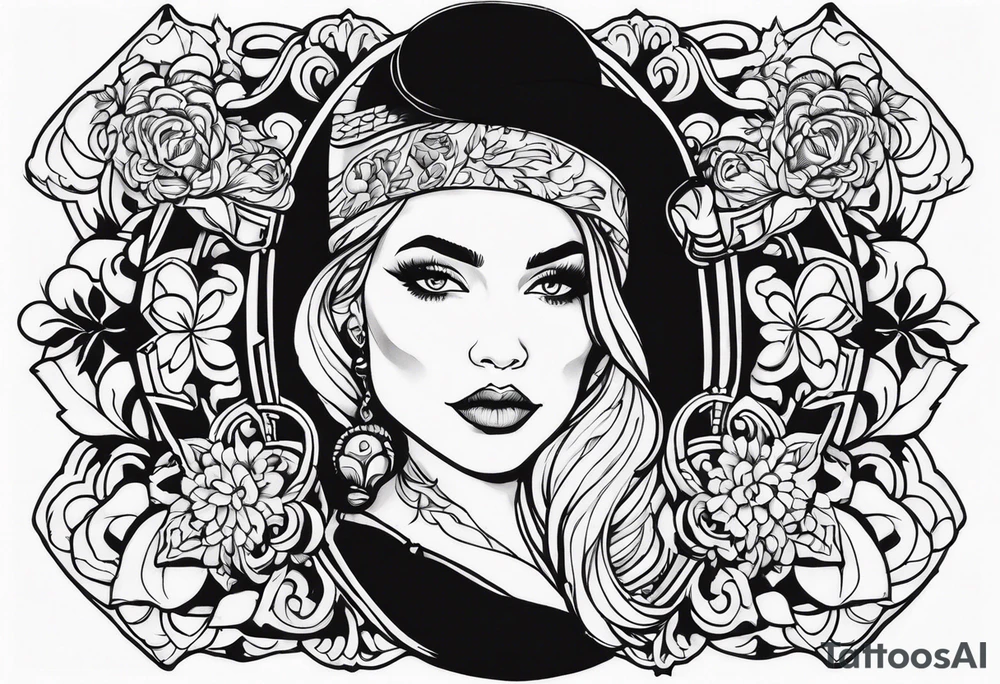 Country Musician sleeve tattoo idea