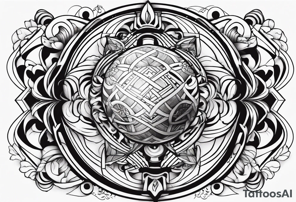Tsubasa and ball tattoo idea
