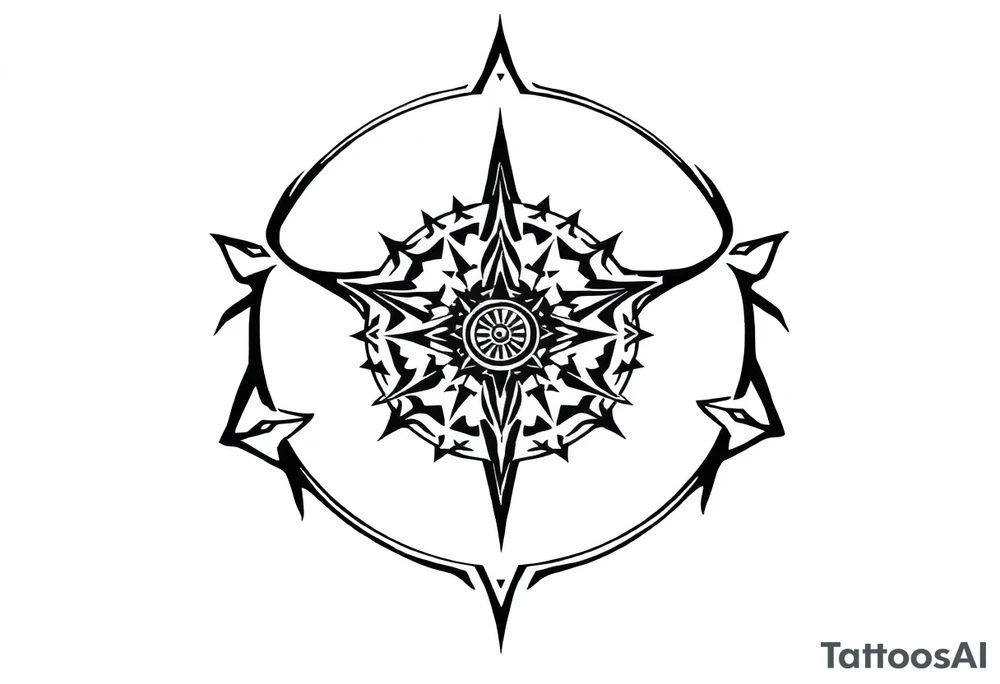 Sundial on the ground tattoo idea