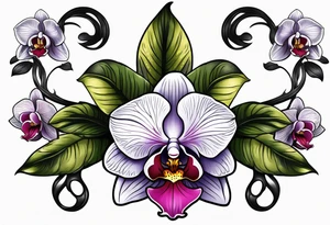 Orchid tattoo idea