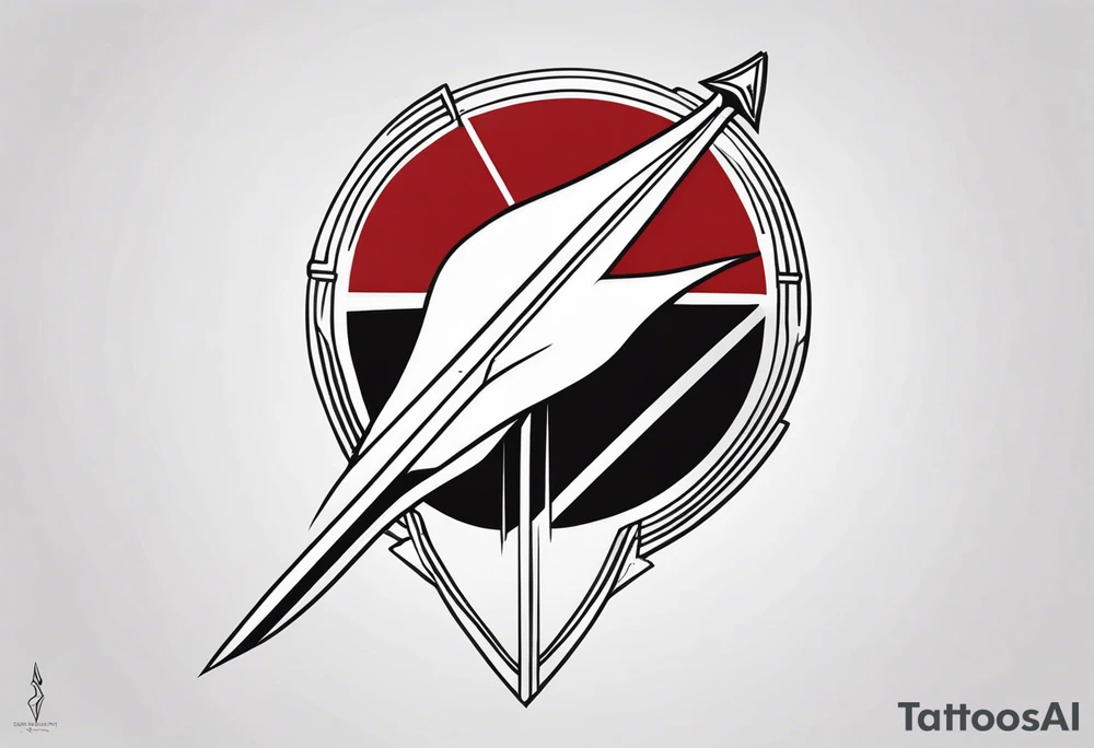 Ancient spartan spear symbol tattoo tattoo idea