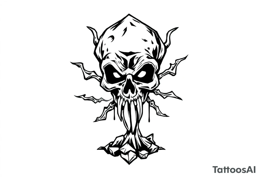Black plague tattoo idea