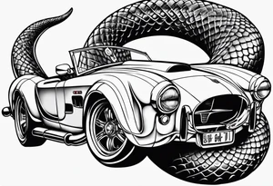 Uma cobra fofa tattoo idea