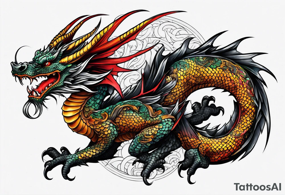 Dragon tattoo idea