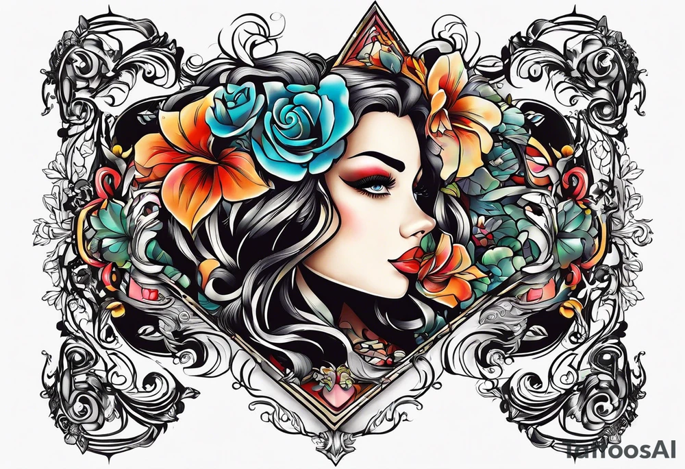 older book with "Ella" as the book title tattoo idea