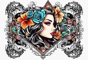older book with "Ella" as the book title tattoo idea