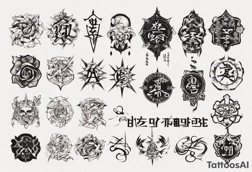 "地獄で待ってるよ" just simple text tattoo idea