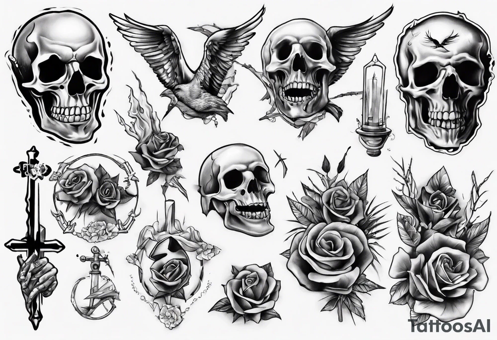rest in peace tattoo idea