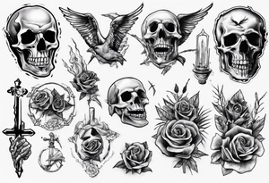 rest in peace tattoo idea