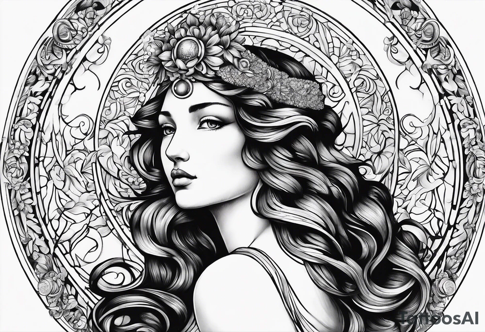 Venus the goddess from behind tattoo idea