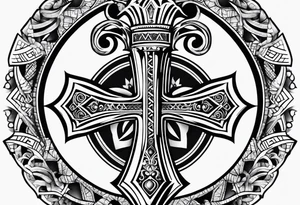 ankh Half sleeve tattoo idea