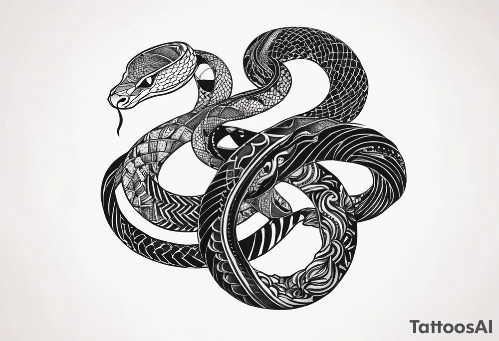 snakes tattoo idea