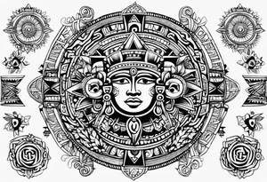 Inca sun tattoo idea