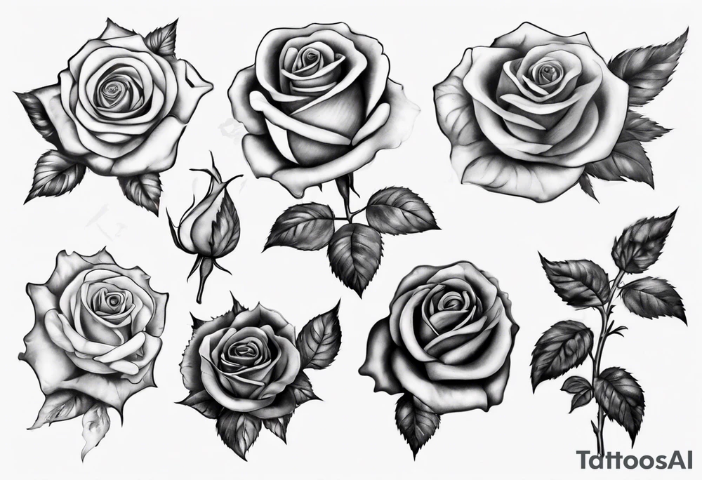 Rose with the name Torri in it tattoo idea