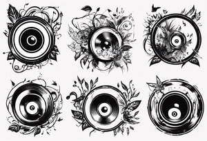 music nature speaker tattoo idea