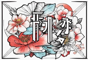 the word ganbatte from japan tattoo idea