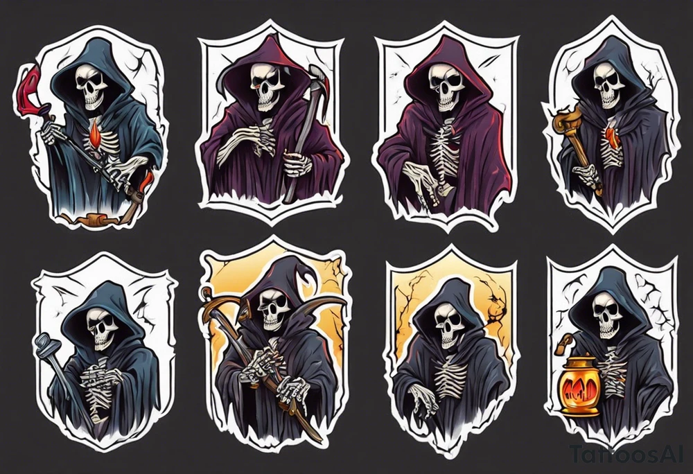 tax man grim reaper tattoo idea