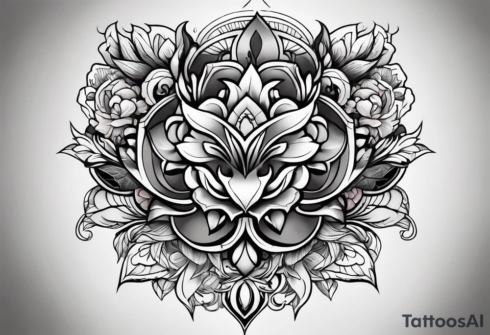 Neo-traditional tattoo idea