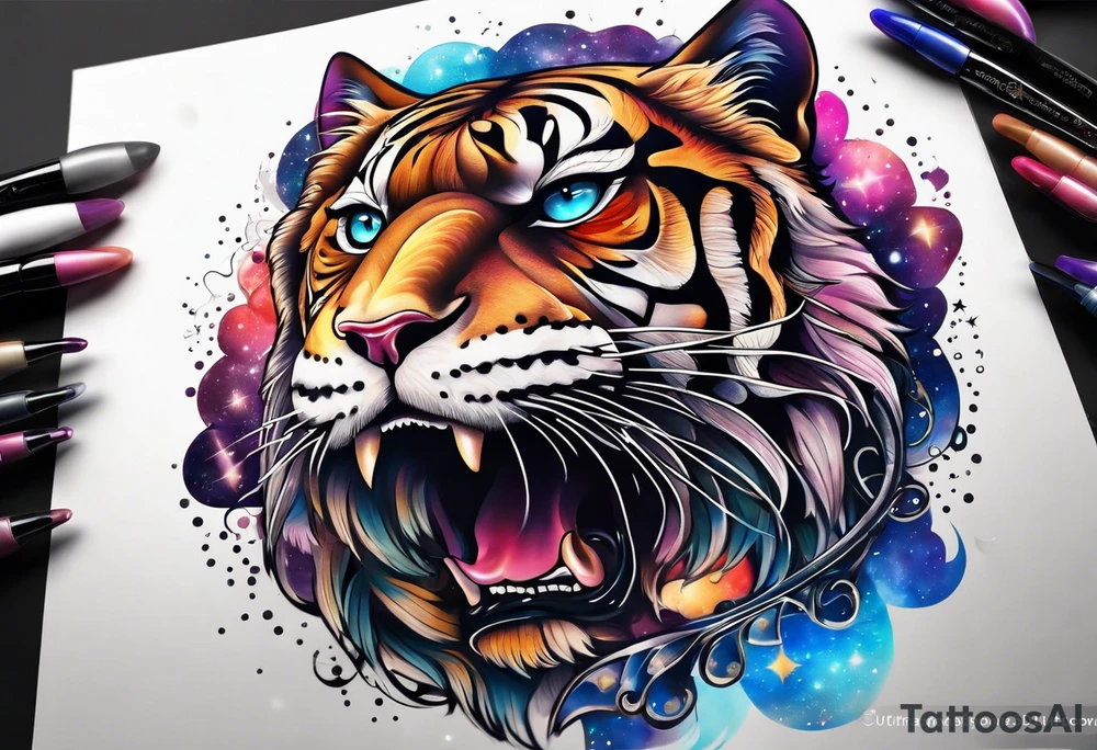 Galaxy tattoo idea