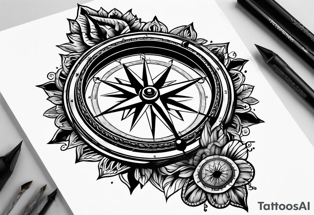 Compass mind compass tattoo idea