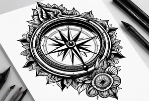 Compass mind compass tattoo idea