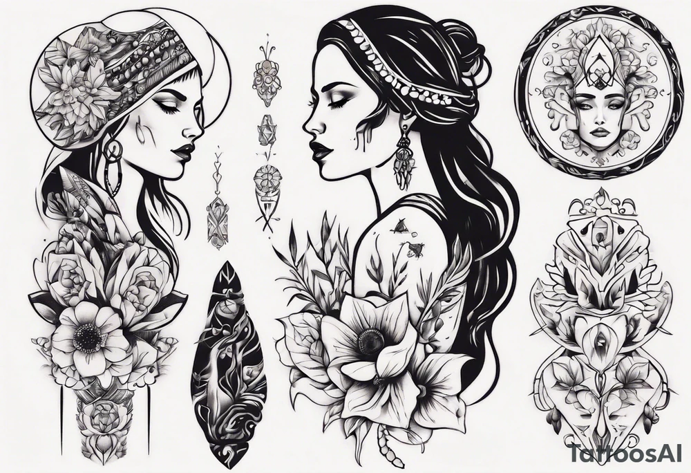 Beautiful Ukrainian Woman tattoo idea