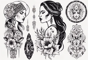 Beautiful Ukrainian Woman tattoo idea