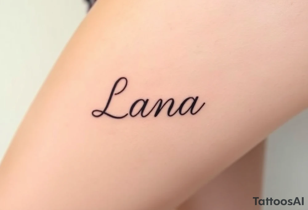 Lana tattoo idea