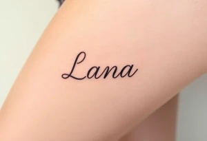 Lana tattoo idea