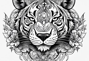Shoulder tattoo that has  a Rat, pig, tiger, dog, snake all together in one tattoo tattoo idea