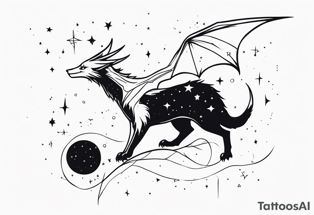 draco constellation tattoo idea