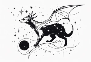 draco constellation tattoo idea