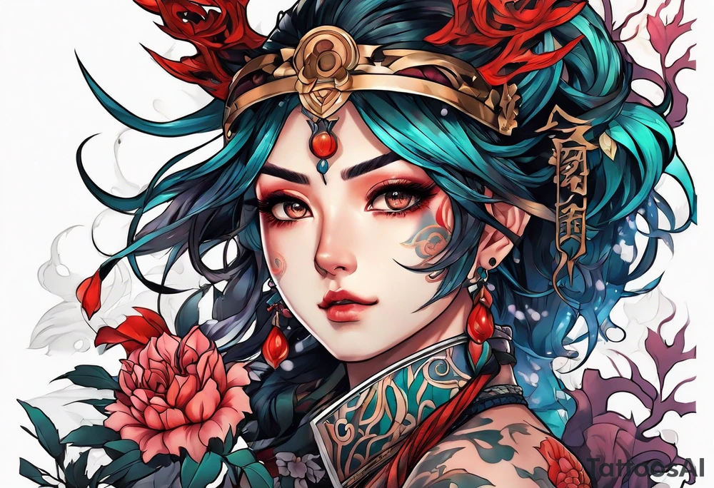 Demon Slayer the anime tattoo idea