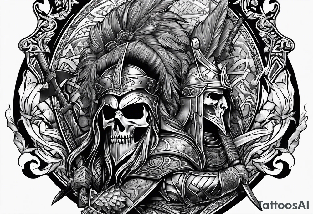 Irish warriors in battle tattoo idea