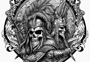 Irish warriors in battle tattoo idea