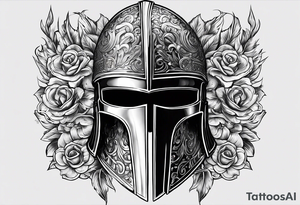 “If you’re going thru hell keep going” wrapped around a spartan helmet. tattoo idea