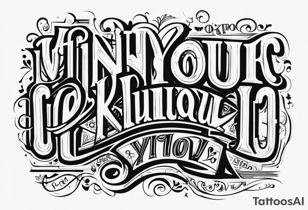 If only you knew tattoo idea