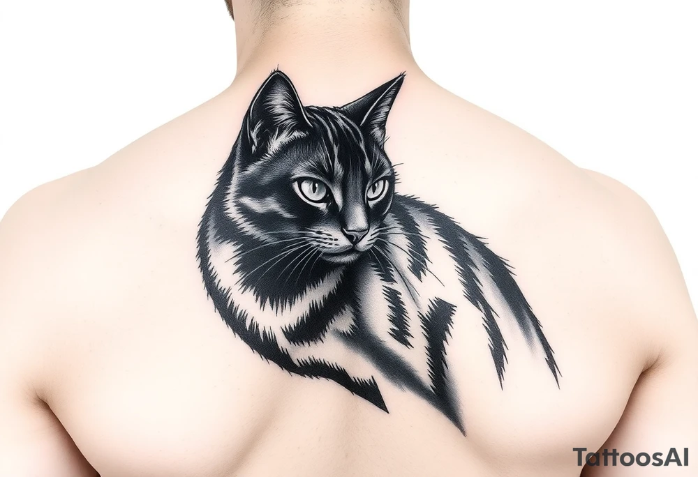 Black Cat tattoo idea