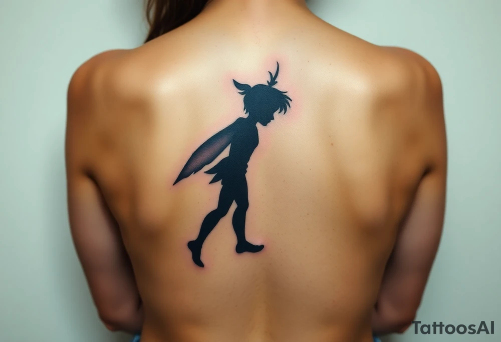 Peter Pan and his shadow tattoo idea