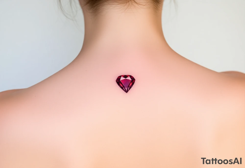 Small Ruby gem tattoo idea
