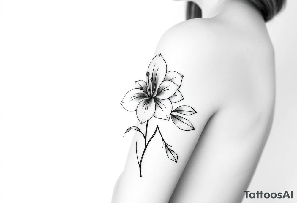 Flower that represents a he birth months September tattoo idea