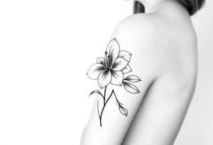 Flower that represents a he birth months September tattoo idea