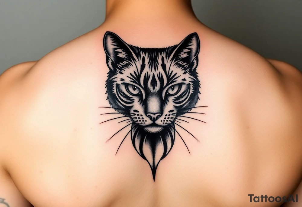 Black Cat tattoo idea
