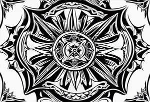Firefighter Maltese cross tattoo idea