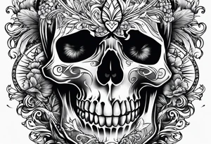 memento mori with angles tattoo idea