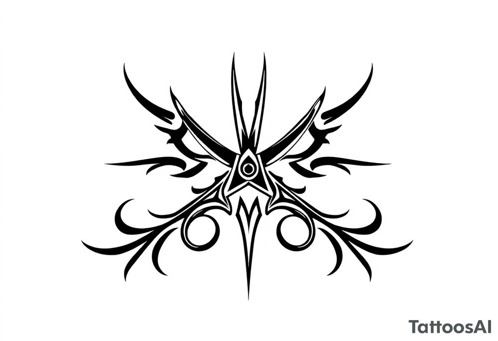 Scissors tattoo idea