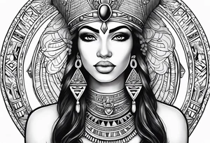 egyptian,goddess tattoo idea